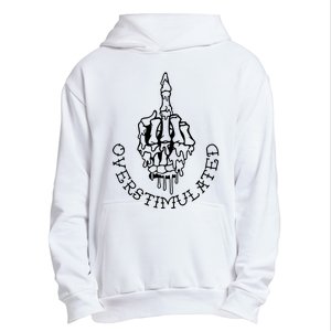 DonT Talk To Me When IM Overstimulated Skeleton Halloween Urban Pullover Hoodie