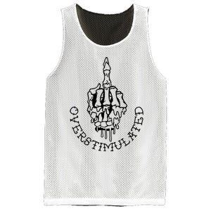 DonT Talk To Me When IM Overstimulated Skeleton Halloween Mesh Reversible Basketball Jersey Tank