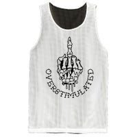 DonT Talk To Me When IM Overstimulated Skeleton Halloween Mesh Reversible Basketball Jersey Tank