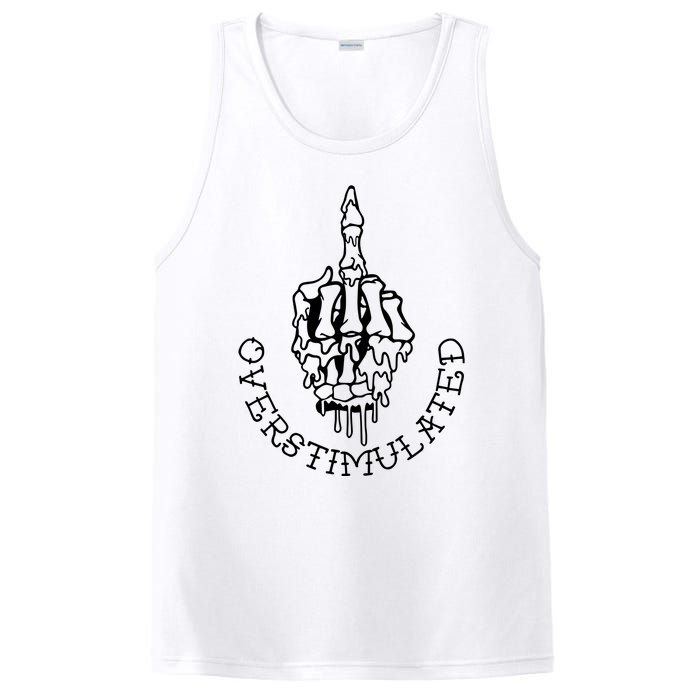 DonT Talk To Me When IM Overstimulated Skeleton Halloween PosiCharge Competitor Tank