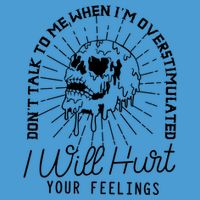 DonT Talk To Me When IM Overstimulated Skeleton Halloween Tie Dye Hoodie
