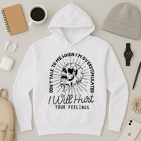 DonT Talk To Me When IM Overstimulated Skeleton Halloween Hoodie