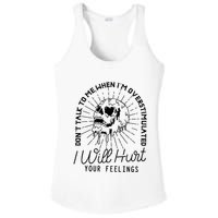 DonT Talk To Me When IM Overstimulated Skeleton Halloween Ladies PosiCharge Competitor Racerback Tank