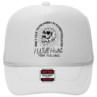 DonT Talk To Me When IM Overstimulated Skeleton Halloween Trucker Hat