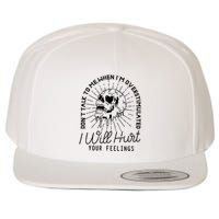 DonT Talk To Me When IM Overstimulated Skeleton Halloween Wool Snapback Cap