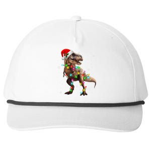 Dinosaur Trex Tree Christmas Sweater Xmas Pet Dino Trex Snapback Five-Panel Rope Hat