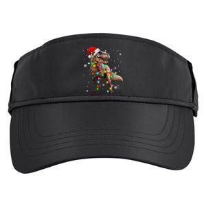 Dinosaur Trex Tree Christmas Sweater Xmas Pet Dino Trex Adult Drive Performance Visor