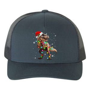 Dinosaur Trex Tree Christmas Sweater Xmas Pet Dino Trex Yupoong Adult 5-Panel Trucker Hat