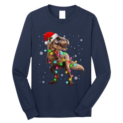 Dinosaur Trex Tree Christmas Sweater Xmas Pet Dino Trex Long Sleeve Shirt