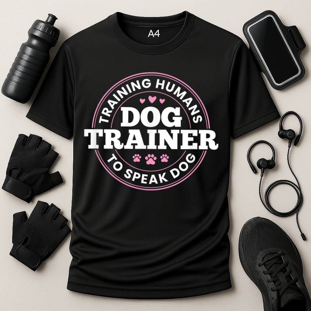 Dog Trainer Training Humans To Speak Dog Cute Funny Trainer Cooling Performance Crew T-Shirt