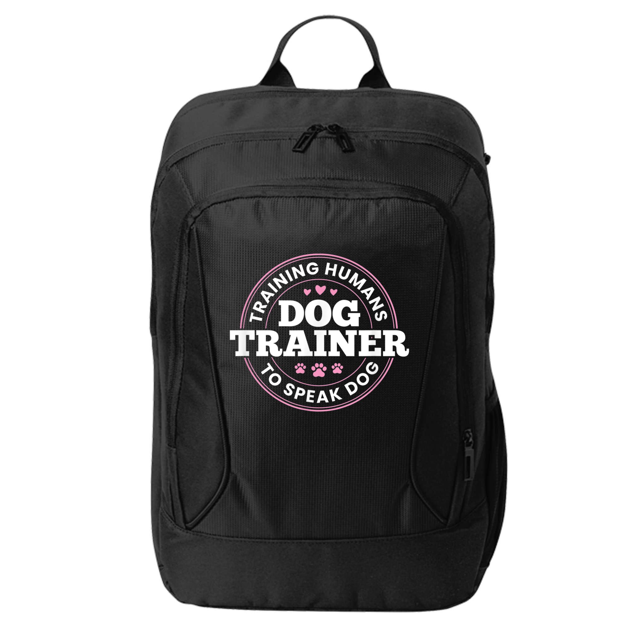 Dog Trainer Training Humans To Speak Dog Cute Funny Trainer City Backpack