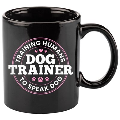 Dog Trainer Training Humans To Speak Dog Cute Funny Trainer 11oz C Handle Ceramic Mug