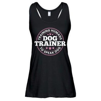 Dog Trainer Training Humans To Speak Dog Cute Funny Trainer Ladies Essential Flowy Tank