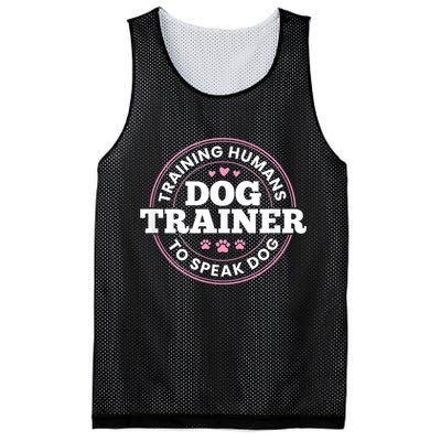 Dog Trainer Training Humans To Speak Dog Cute Funny Trainer Mesh Reversible Basketball Jersey Tank