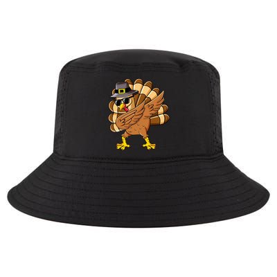 Dabbing Turkey Thanksgiving Day Pilgrim Funny Dab Cute Gift Cool Comfort Performance Bucket Hat