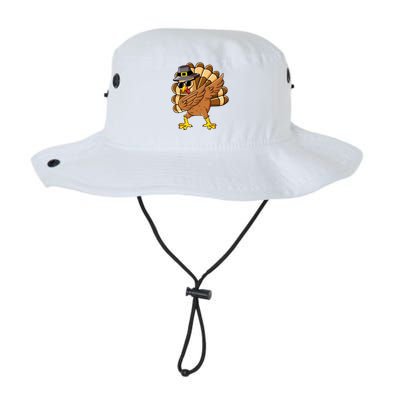 Dabbing Turkey Thanksgiving Day Pilgrim Funny Dab Cute Gift Legacy Cool Fit Booney Bucket Hat