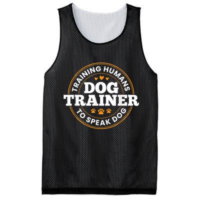 Dog Trainer Training Humans To Speak Dog Funny Trainer Mesh Reversible Basketball Jersey Tank
