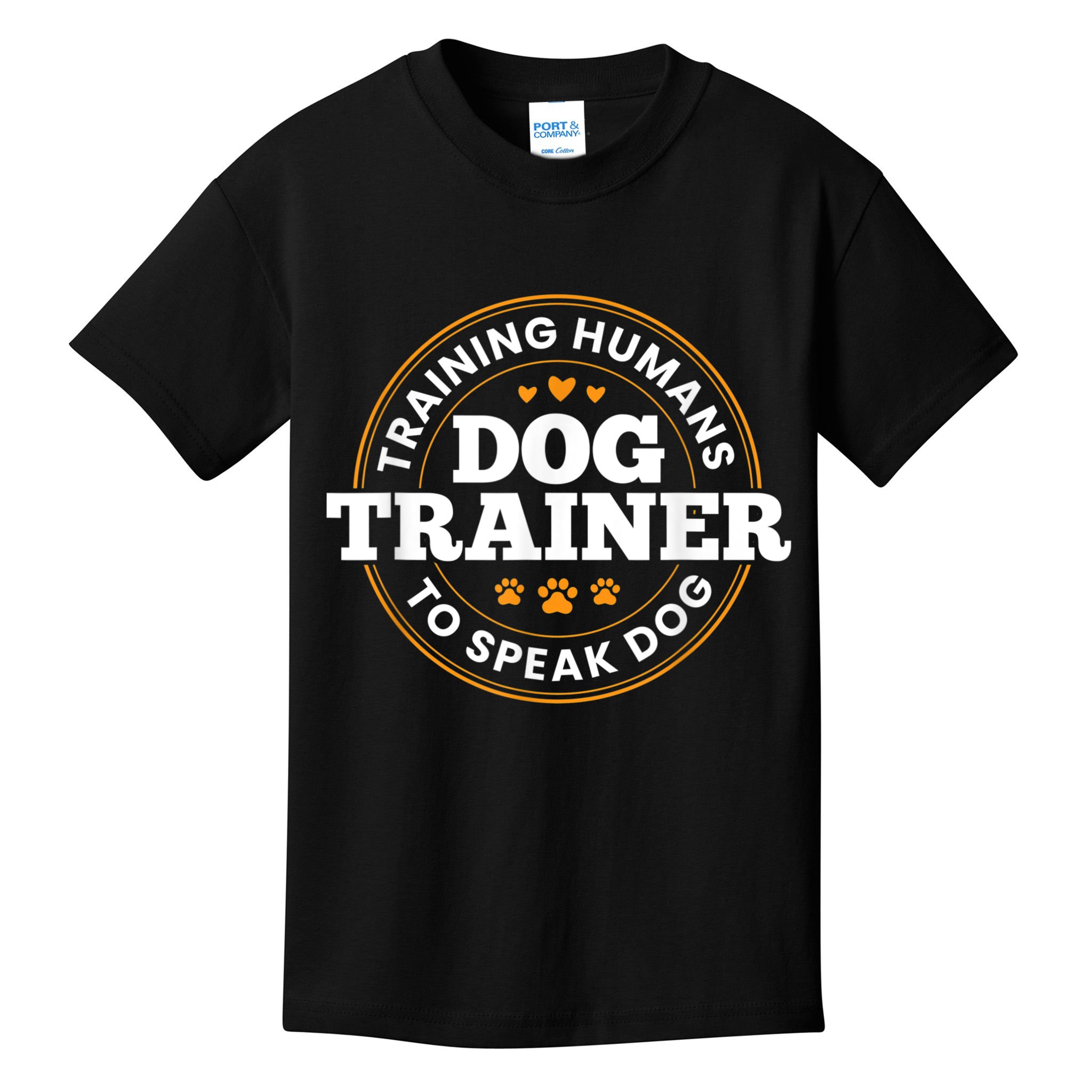 Dog Trainer Training Humans To Speak Dog Funny Trainer Kids T-Shirt