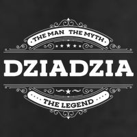 Dziadzia The The Myth The Legend Father Dad Uncle Gift 7 Panel Mesh Trucker Snapback Hat