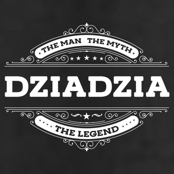 Dziadzia The The Myth The Legend Father Dad Uncle Gift 7 Panel Mesh Trucker Snapback Hat