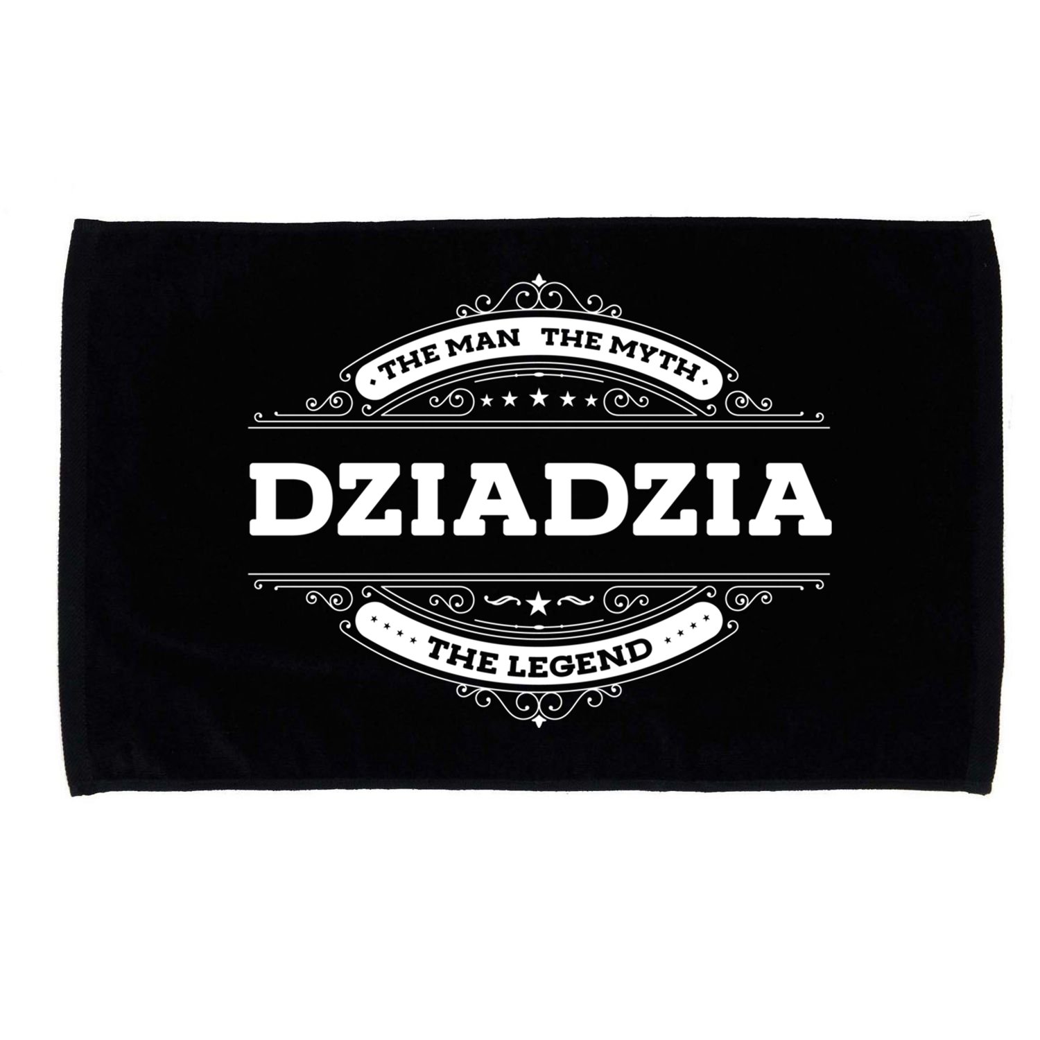 Dziadzia The The Myth The Legend Father Dad Uncle Gift Microfiber Hand Towel