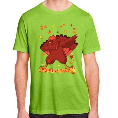 Dabbing Turkey Thanksgiving Day Turkey Day Dab Dance Fall Cute Gift Adult ChromaSoft Performance T-Shirt