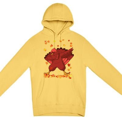 Dabbing Turkey Thanksgiving Day Turkey Day Dab Dance Fall Cute Gift Premium Pullover Hoodie