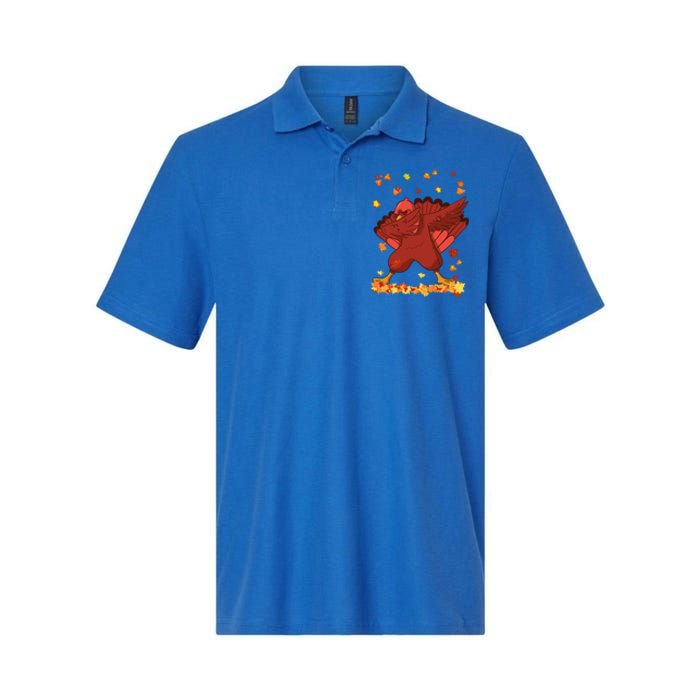 Dabbing Turkey Thanksgiving Day Turkey Day Dab Dance Fall Cute Gift Softstyle Adult Sport Polo