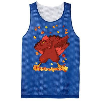 Dabbing Turkey Thanksgiving Day Turkey Day Dab Dance Fall Cute Gift Mesh Reversible Basketball Jersey Tank