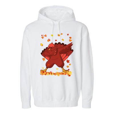 Dabbing Turkey Thanksgiving Day Turkey Day Dab Dance Fall Cute Gift Garment-Dyed Fleece Hoodie