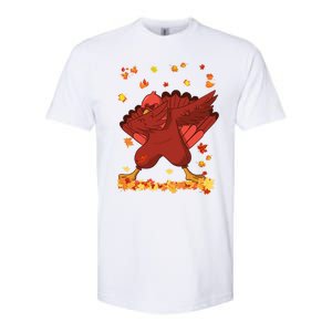 Dabbing Turkey Thanksgiving Day Turkey Day Dab Dance Fall Cute Gift Softstyle CVC T-Shirt