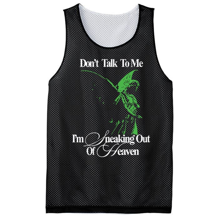 Dont Talk To Me Im Sneaking Out Of Heaven Mesh Reversible Basketball Jersey Tank