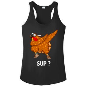 Dabbing Turkey Thanksgiving Great Gift Ladies PosiCharge Competitor Racerback Tank