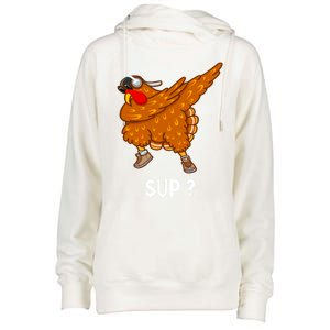 Dabbing Turkey Thanksgiving Great Gift Womens Funnel Neck Pullover Hood