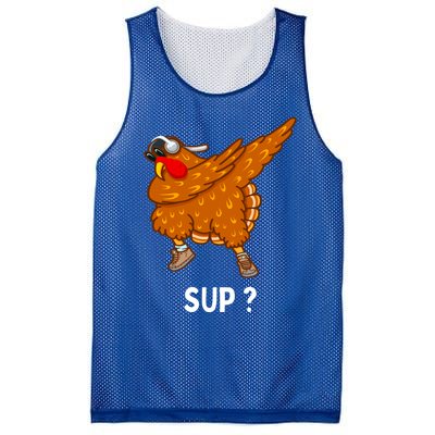 Dabbing Turkey Thanksgiving Great Gift Mesh Reversible Basketball Jersey Tank