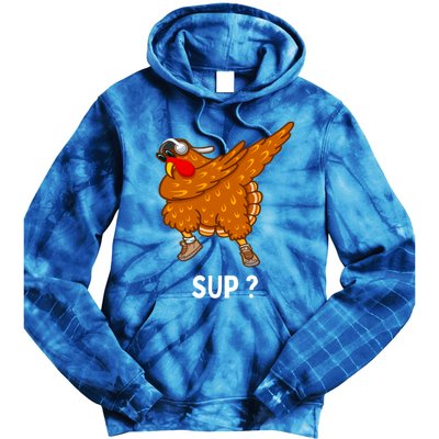 Dabbing Turkey Thanksgiving Great Gift Tie Dye Hoodie