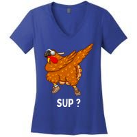 Dabbing Turkey Thanksgiving Great Gift Women's V-Neck T-Shirt