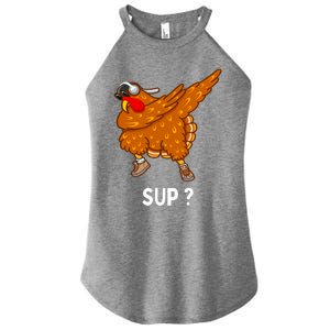 Dabbing Turkey Thanksgiving Great Gift Women's Perfect Tri Rocker Tank