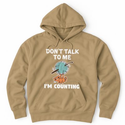 DonT Talk To Me IM Counting Funny Cat Knitting Hoodie