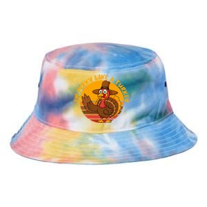 Dabbing Turkey Thanksgiving Gift Tie Dye Newport Bucket Hat