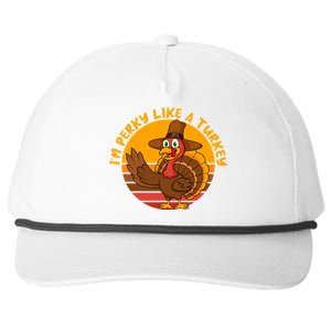 Dabbing Turkey Thanksgiving Gift Snapback Five-Panel Rope Hat