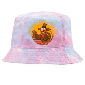 Dabbing Turkey Thanksgiving Gift Tie-Dyed Bucket Hat