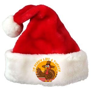 Dabbing Turkey Thanksgiving Gift Premium Christmas Santa Hat