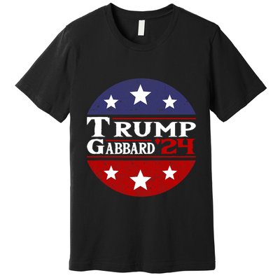 Donald Trump Tulsi Gabbard 2024 Conservative Us Flag Premium T-Shirt
