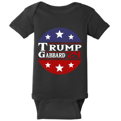 Donald Trump Tulsi Gabbard 2024 Conservative Us Flag Baby Bodysuit
