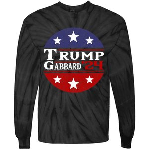 Donald Trump Tulsi Gabbard 2024 Conservative Us Flag Tie-Dye Long Sleeve Shirt