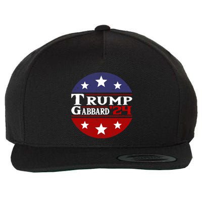 Donald Trump Tulsi Gabbard 2024 Conservative Us Flag Wool Snapback Cap