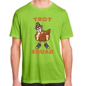 Dabbing Turkey Trot Squad Mask Funny Thanksgiving 2020 Gift Adult ChromaSoft Performance T-Shirt