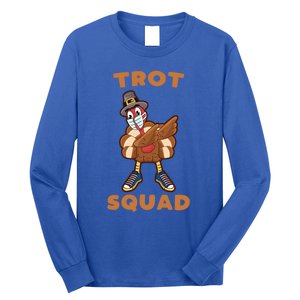 Dabbing Turkey Trot Squad Mask Funny Thanksgiving 2020 Gift Long Sleeve Shirt