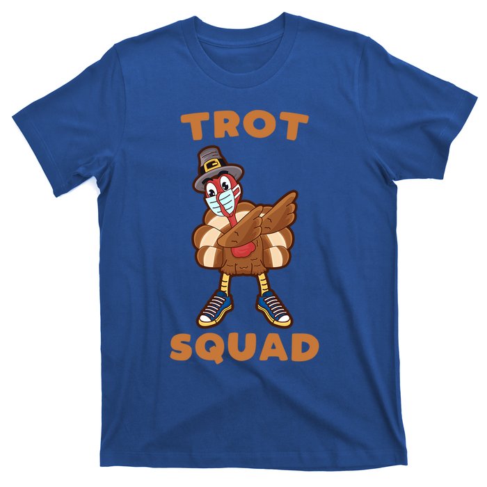 Dabbing Turkey Trot Squad Mask Funny Thanksgiving 2020 Gift T-Shirt